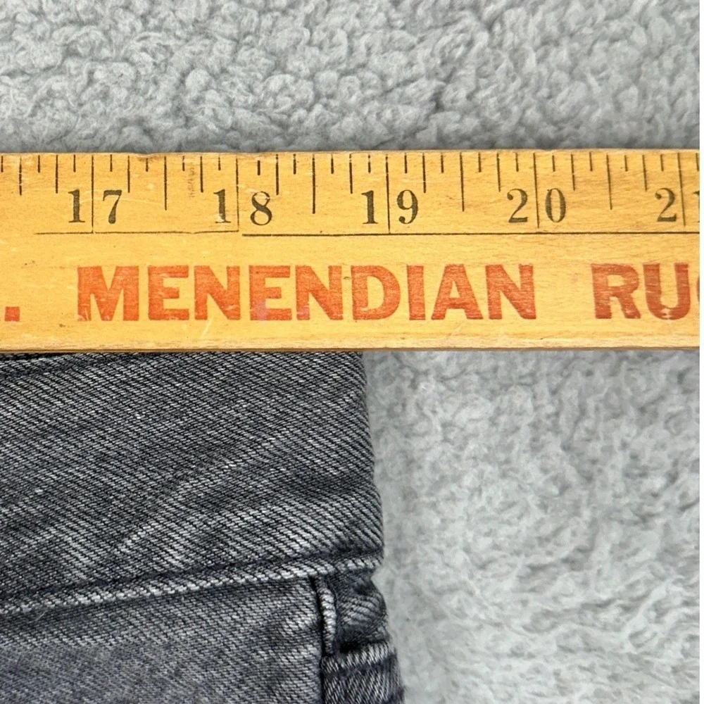 Levis Premium 501 93 XX Shorts Mens 38 Grey Denim Raw Hem Denim Jean Button Fly